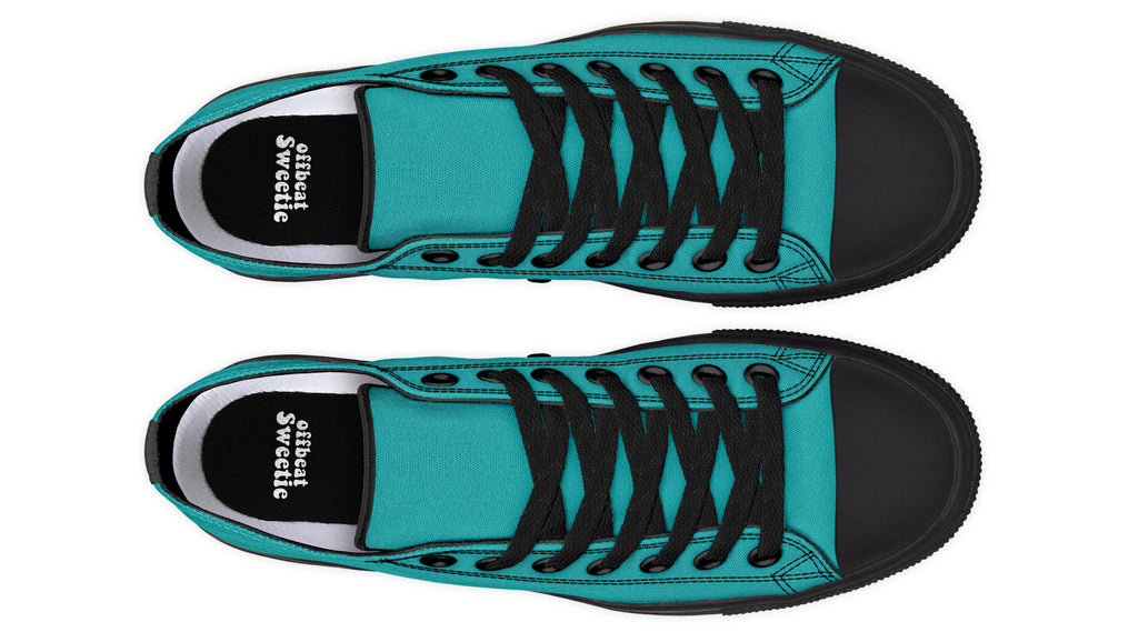 Pennyroyal Teal Low Tops (Wide)