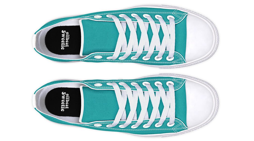 Pennyroyal Teal Low Tops (Wide)