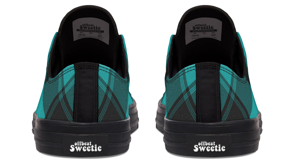 Pennyroyal Teal Plaid Low Tops