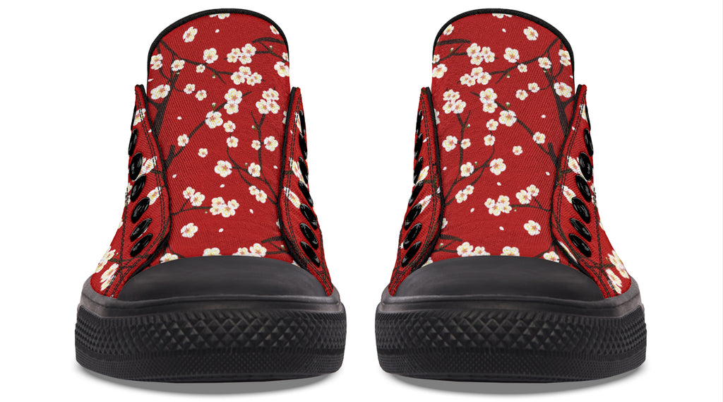 Plum Blossoms Low Tops (Wide)