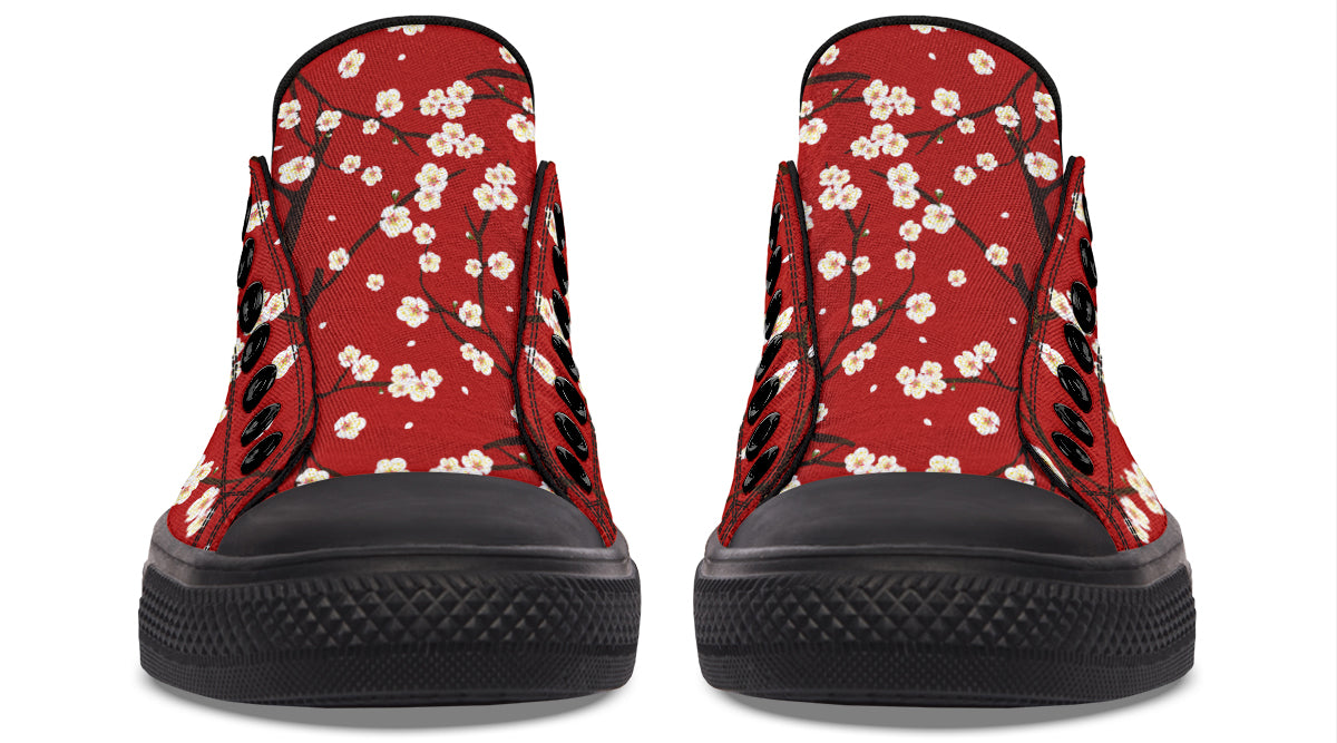 Plum Blossoms Low Tops (Wide)