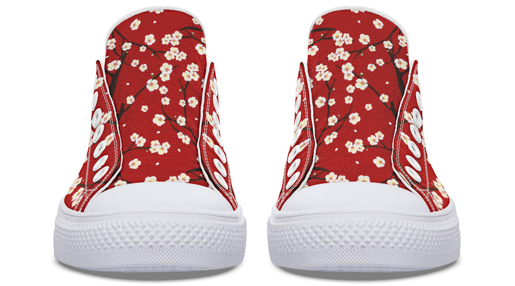 Plum Blossoms Low Tops (Wide)