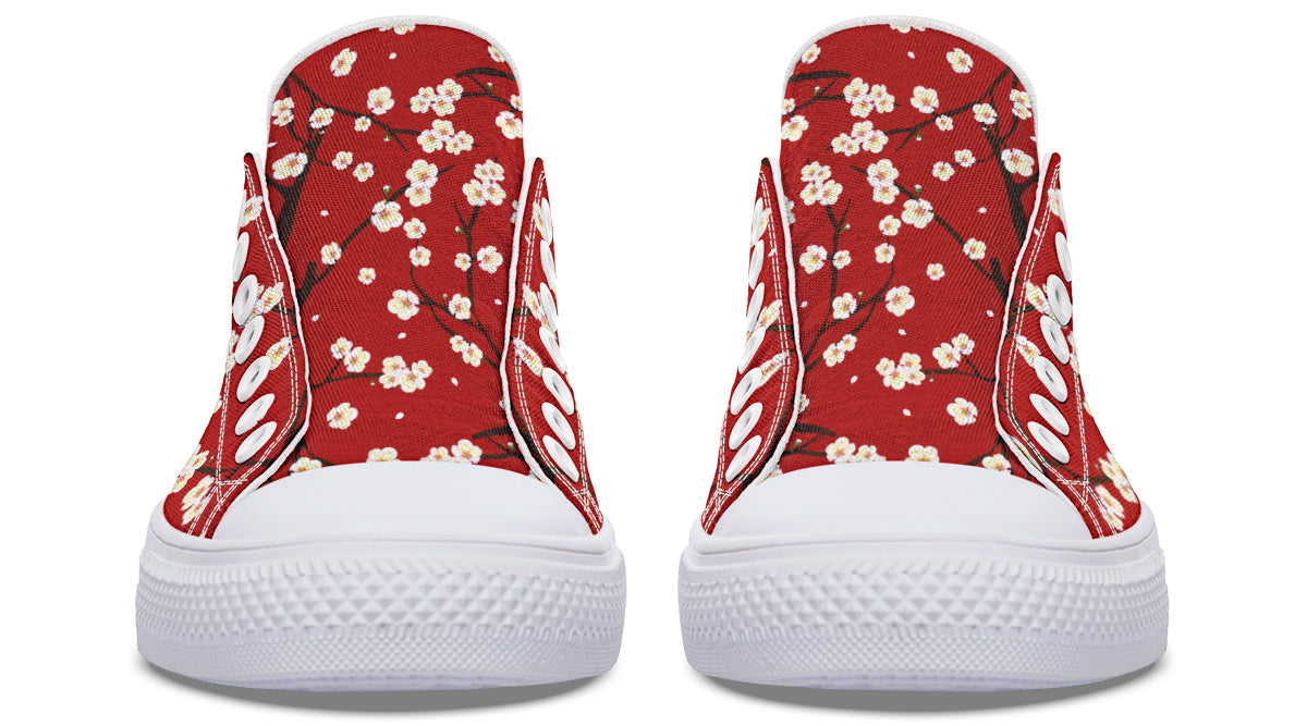 Plum Blossoms Low Tops (Wide)