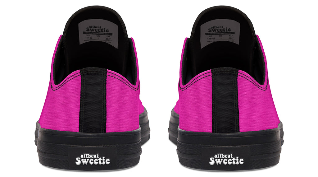 Pretty In Pink Low Tops - Offbeat Sweetie