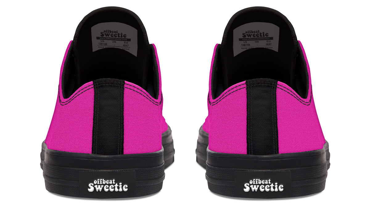 Pretty In Pink Low Tops - Offbeat Sweetie