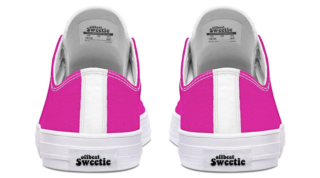 Pretty In Pink Low Tops - Offbeat Sweetie