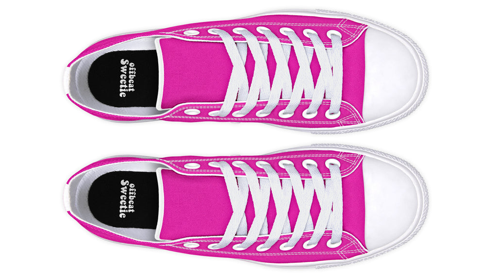 Pretty In Pink Low Tops - Offbeat Sweetie