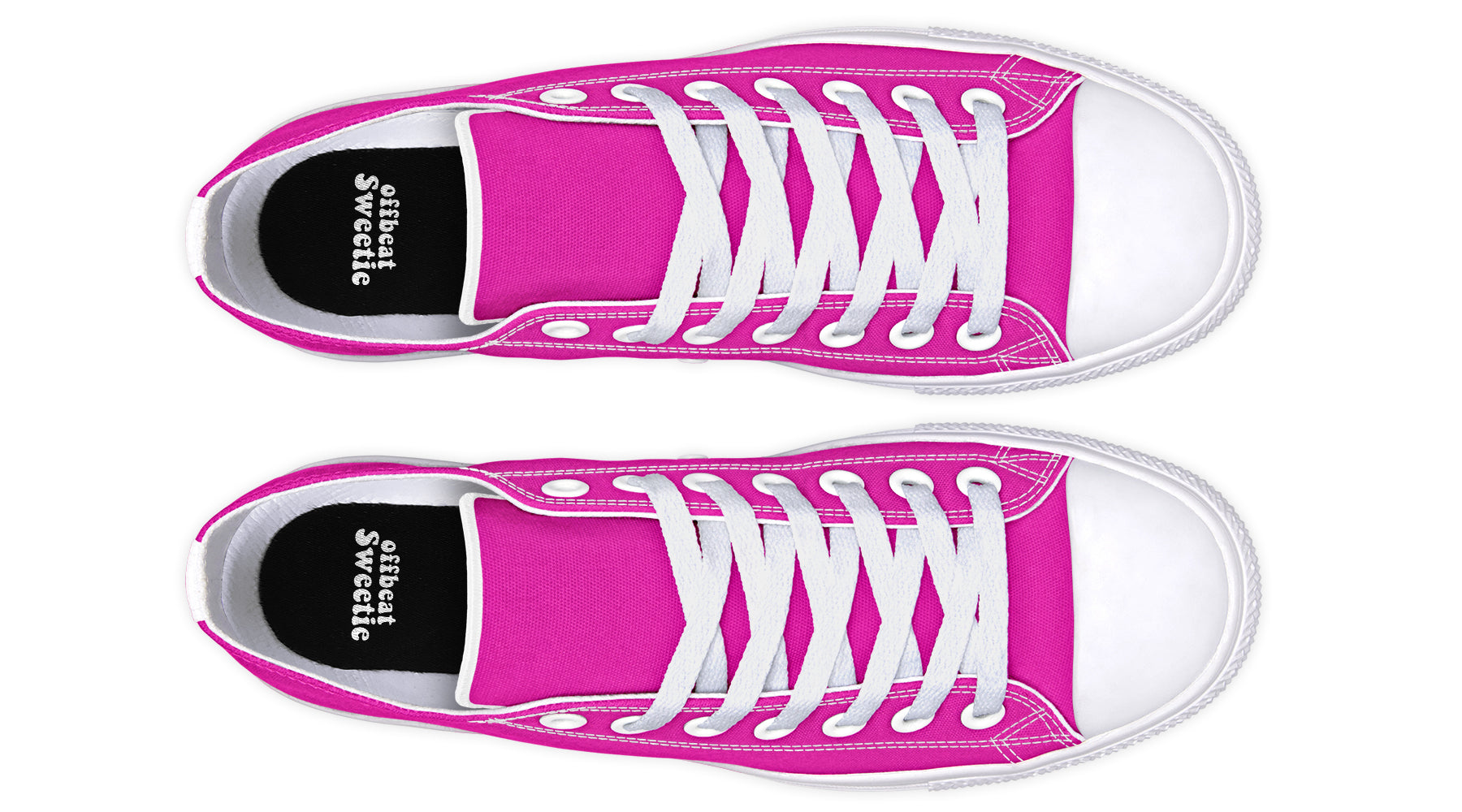Pretty In Pink Low Tops - Offbeat Sweetie
