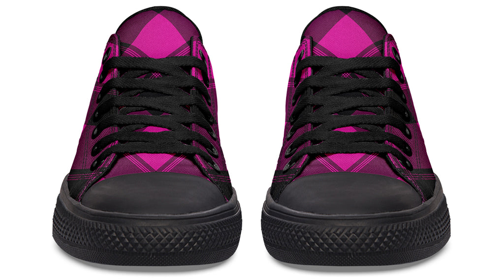Pretty In Pink Plaid Low Tops