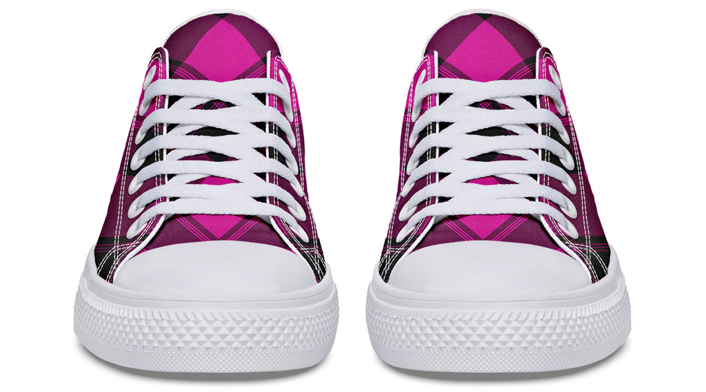 Pretty In Pink Plaid Low Tops