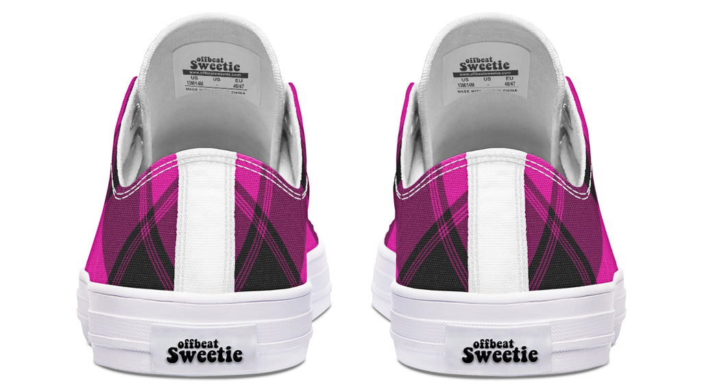 Pretty In Pink Plaid Low Tops