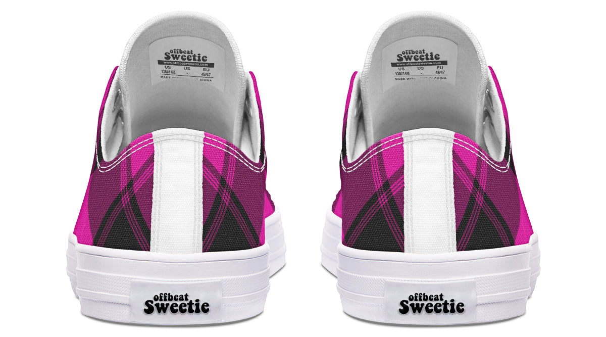 Pretty In Pink Plaid Low Tops