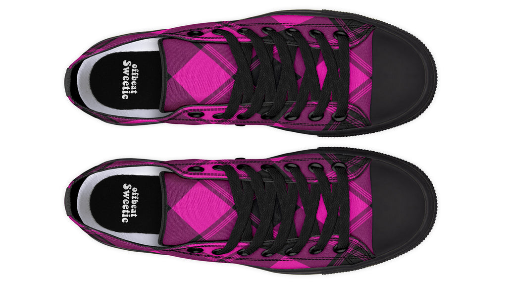 Pretty In Pink Plaid Low Tops