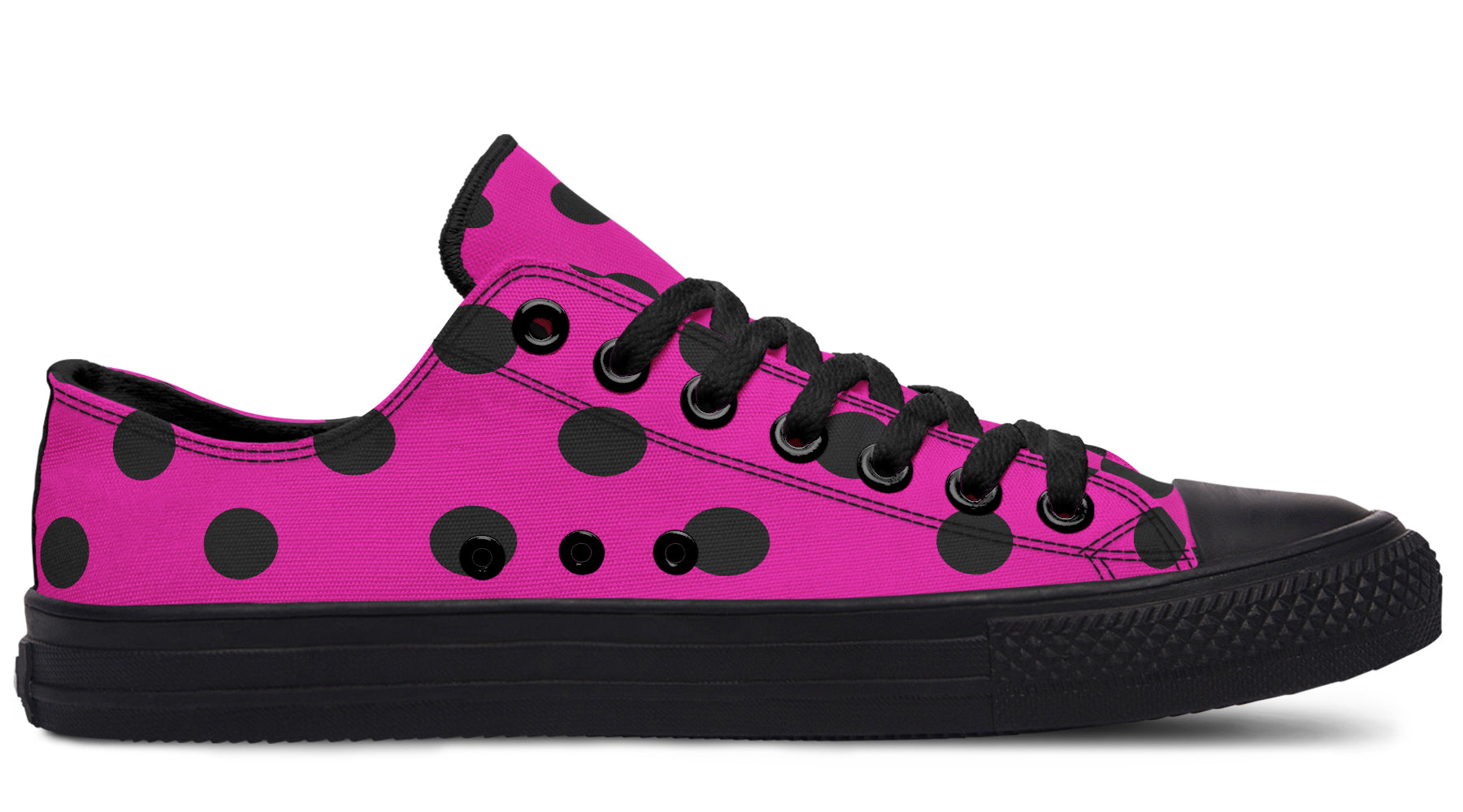 Pretty In Pink Polka Dot Low Tops