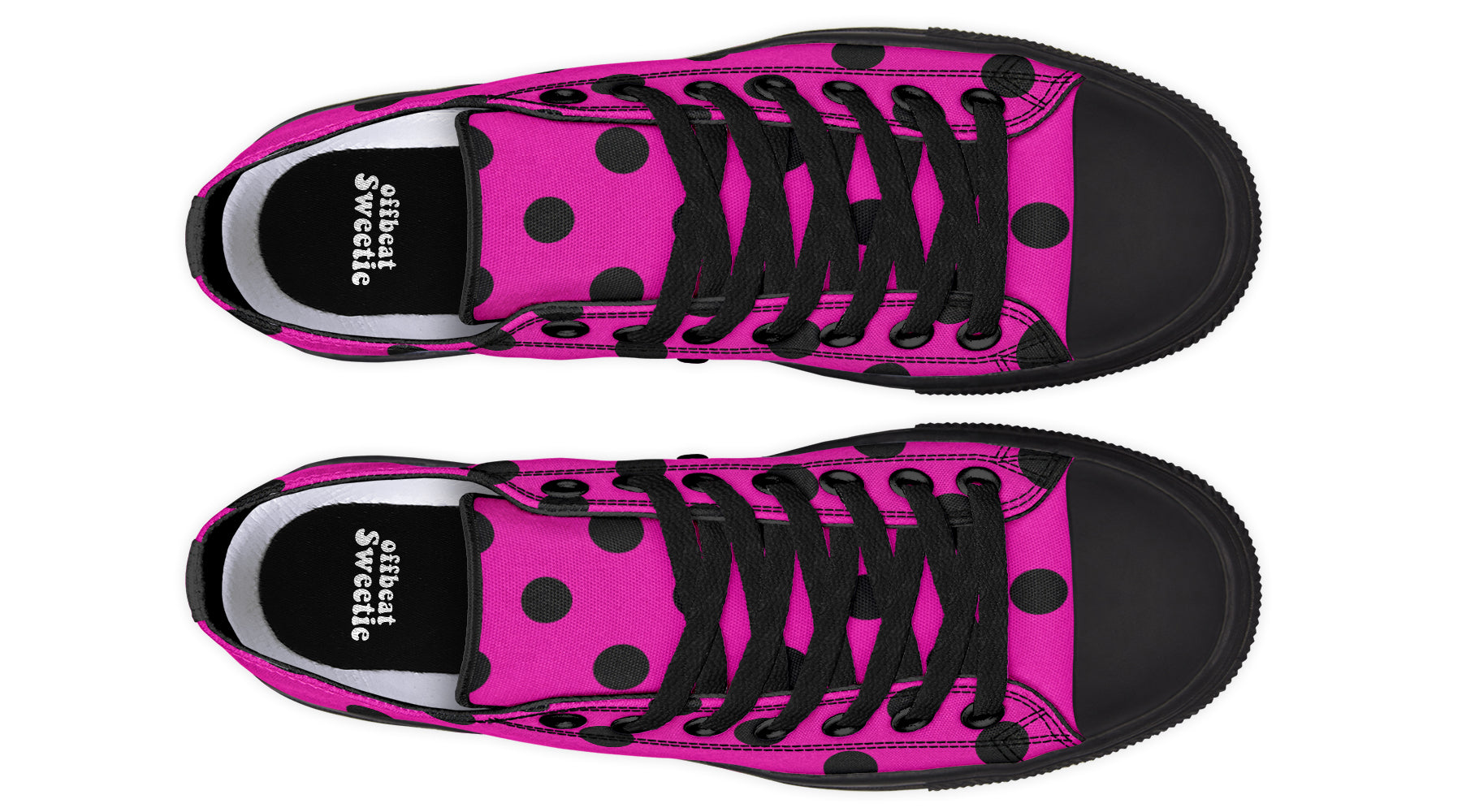 Pretty In Pink Polka Dot Low Tops