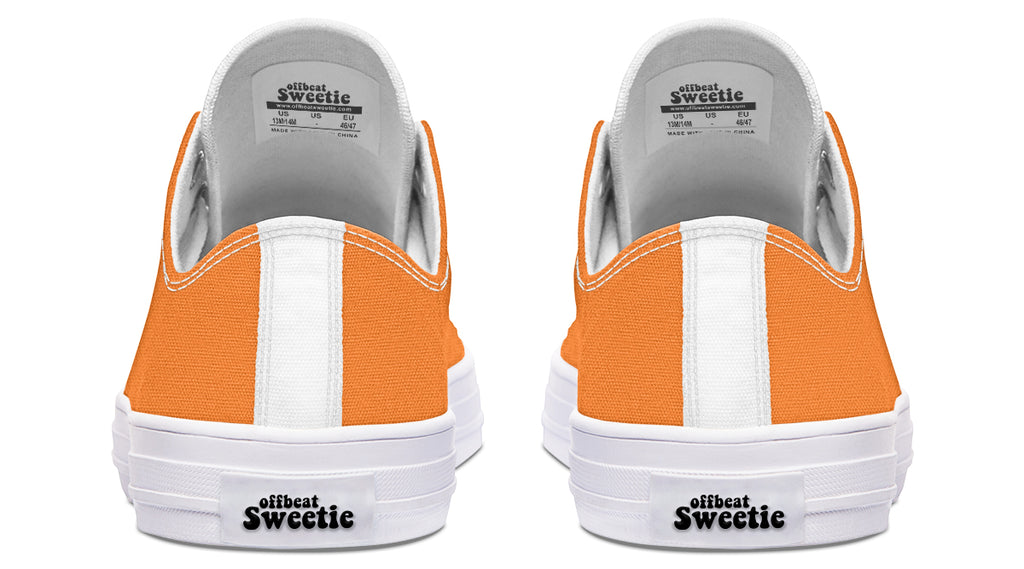 Pumpkin Pop Low Tops - Offbeat Sweetie