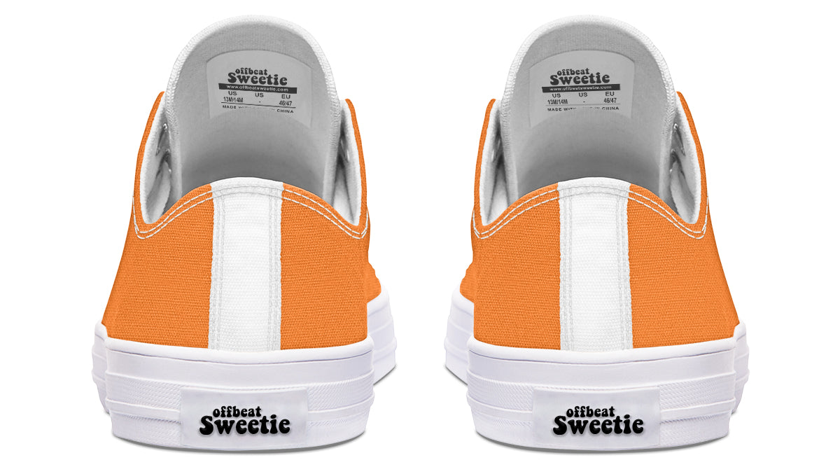 Pumpkin Pop Low Tops - Offbeat Sweetie
