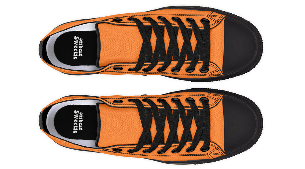 Pumpkin Pop Low Tops - Offbeat Sweetie