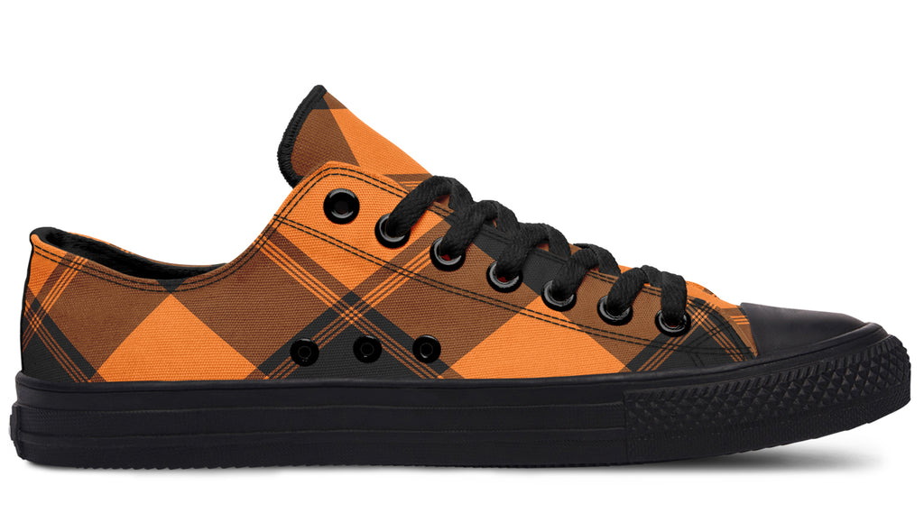 Pumpkin Pop Plaid Low Tops