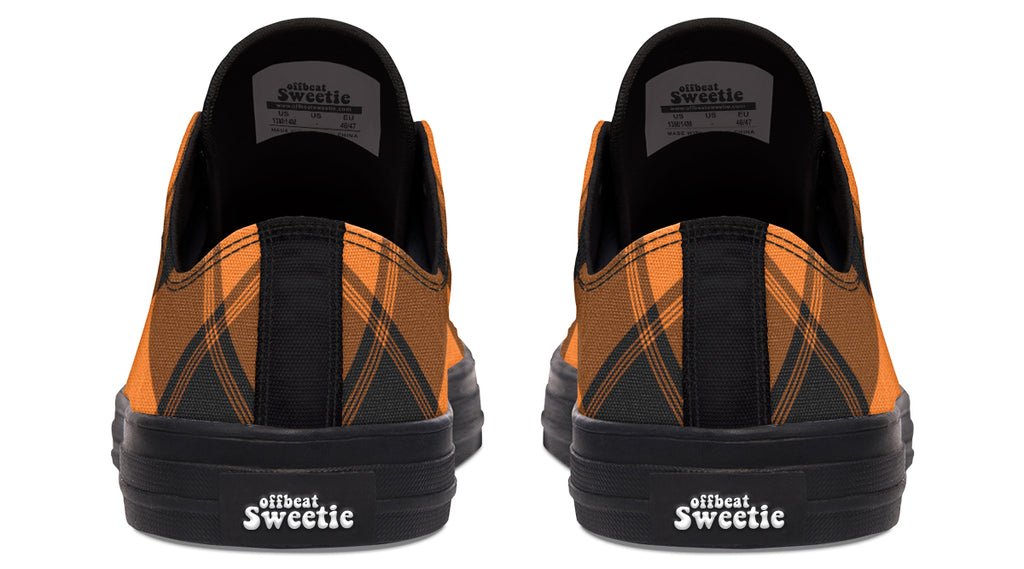 Pumpkin Pop Plaid Low Tops