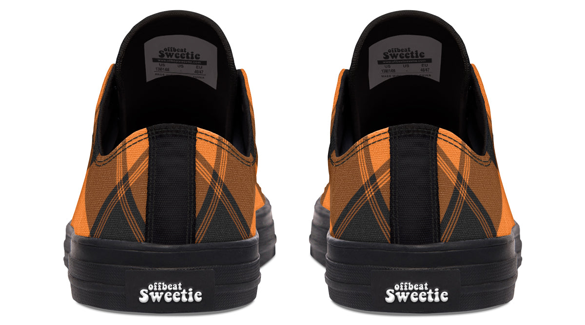 Pumpkin Pop Plaid Low Tops