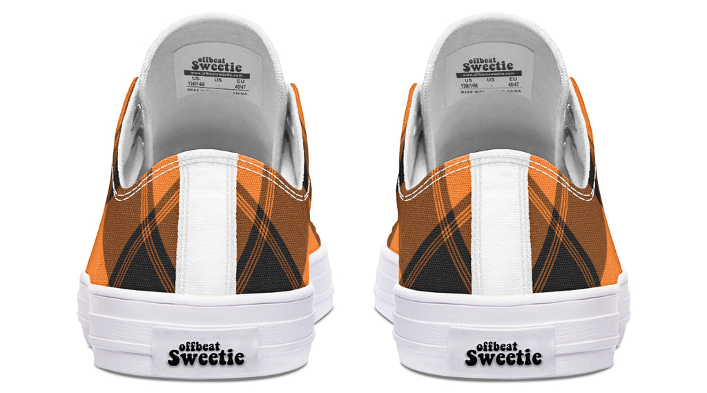 Pumpkin Pop Plaid Low Tops