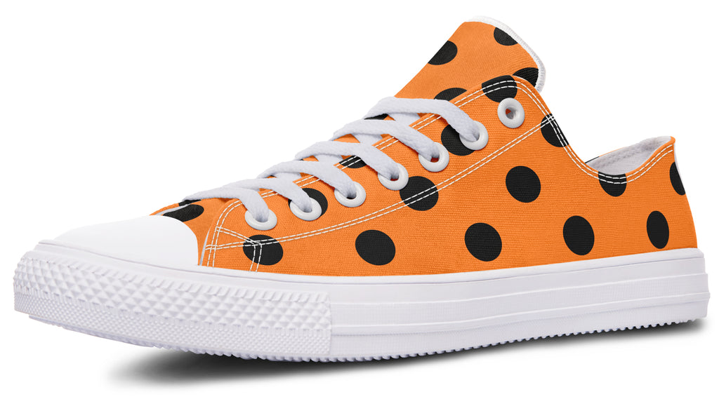Pumpkin Pop Polka Dot Low Tops