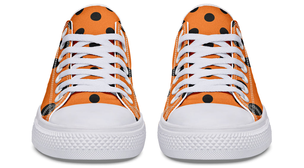 Pumpkin Pop Polka Dot Low Tops