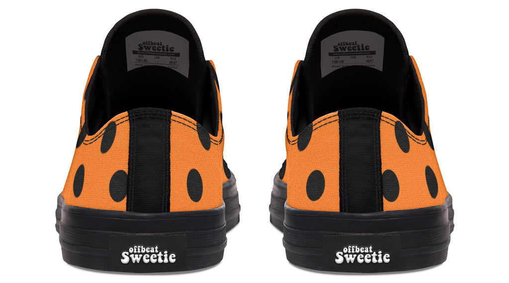 Pumpkin Pop Polka Dot Low Tops