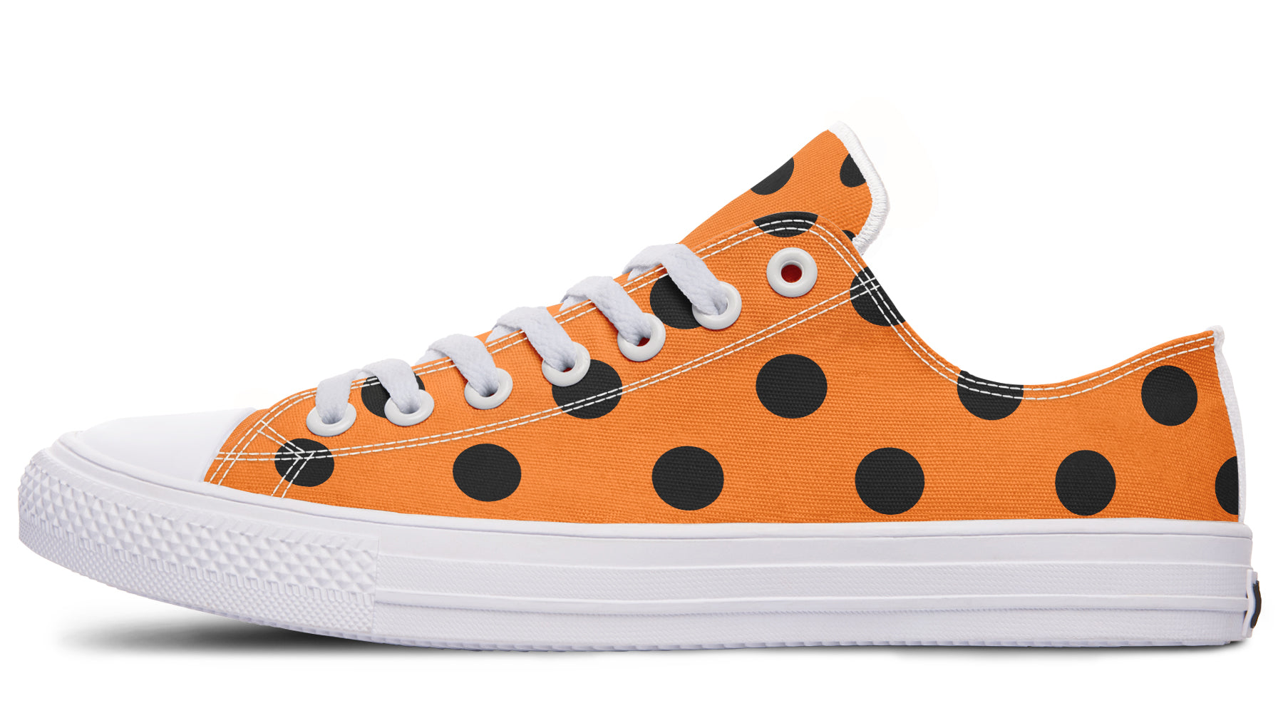 Pumpkin Pop Polka Dot Low Tops