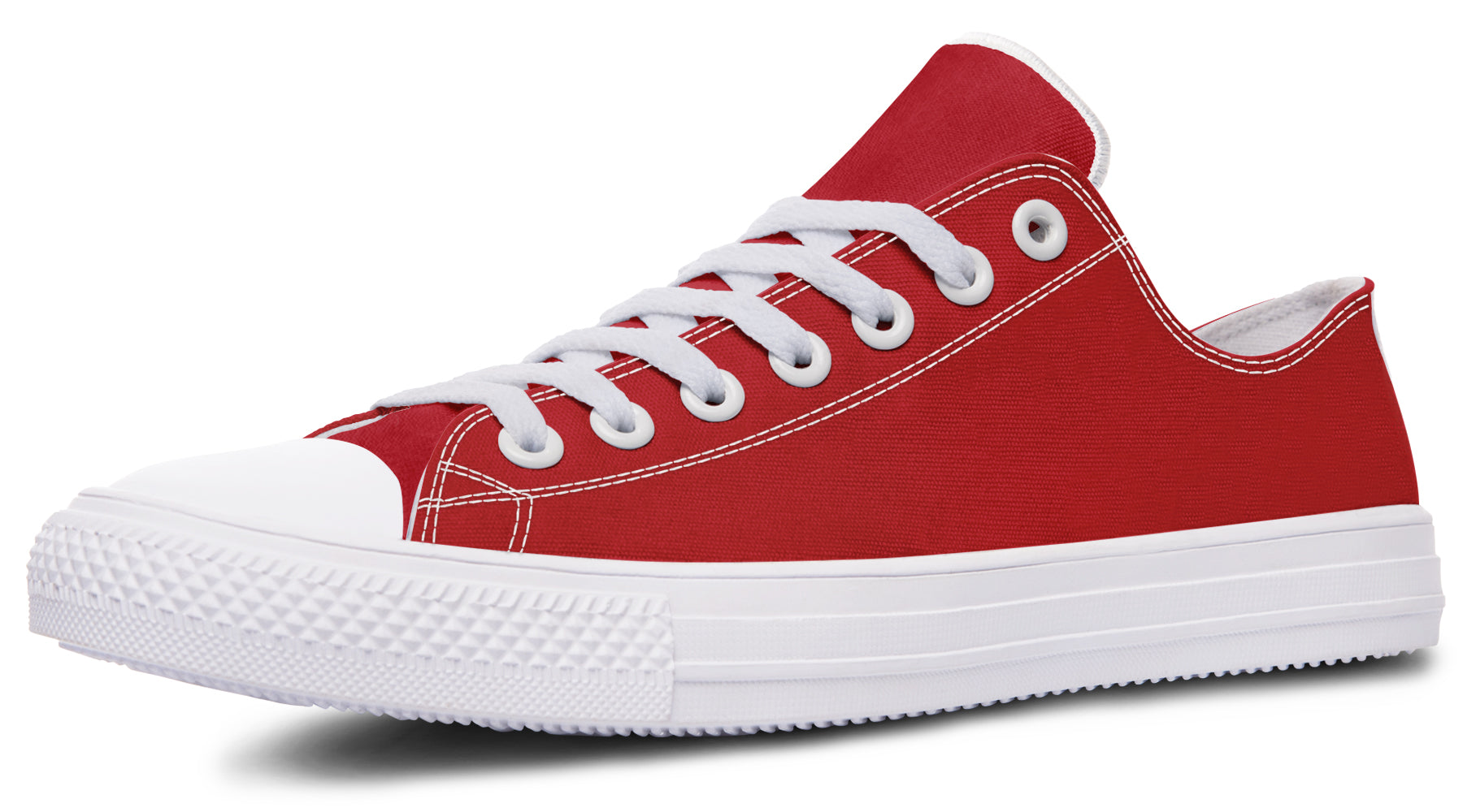 Purple And Red Mismatched Low Tops (Wide)