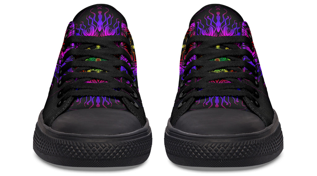 Purple Haze Mandala Low Tops - Offbeat Sweetie