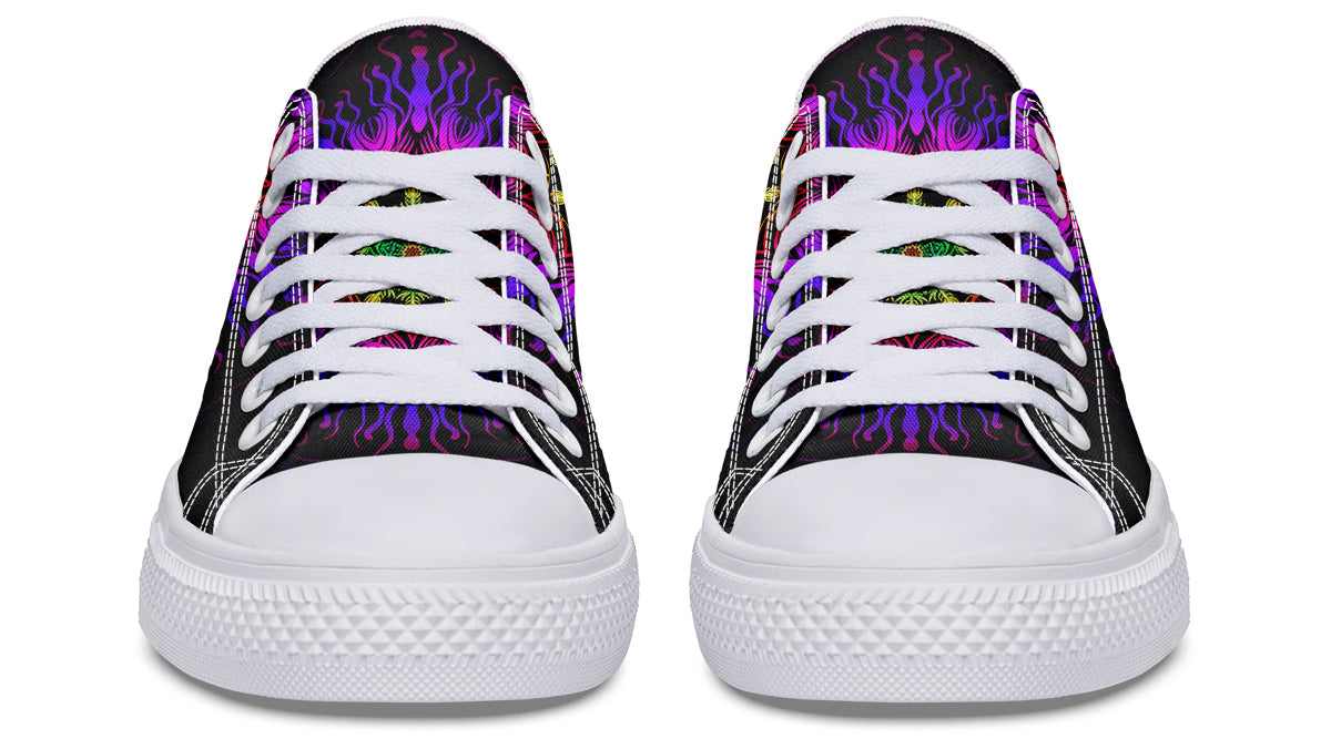Purple Haze Mandala Low Tops - Offbeat Sweetie