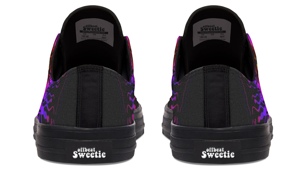 Purple Haze Mandala Low Tops - Offbeat Sweetie