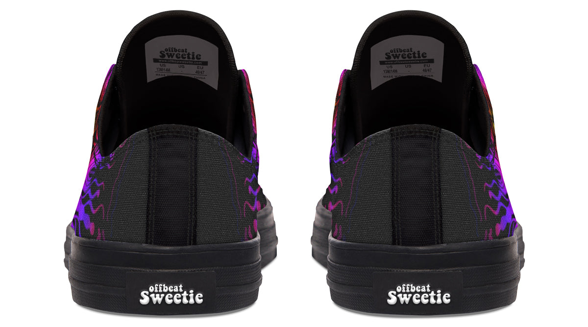 Purple Haze Mandala Low Tops - Offbeat Sweetie
