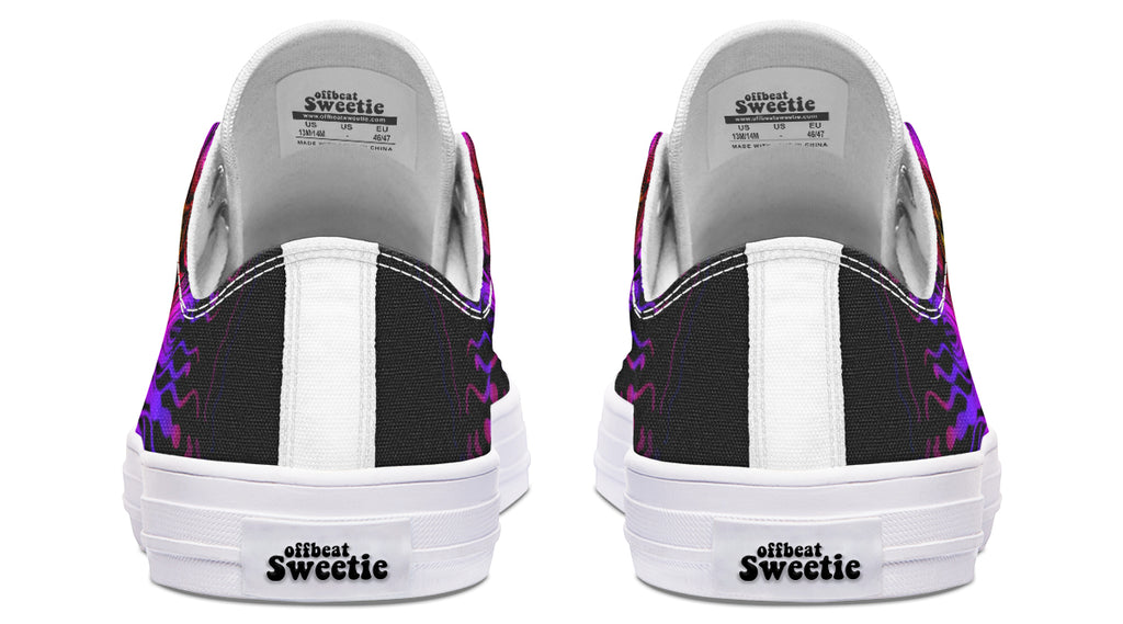 Purple Haze Mandala Low Tops - Offbeat Sweetie