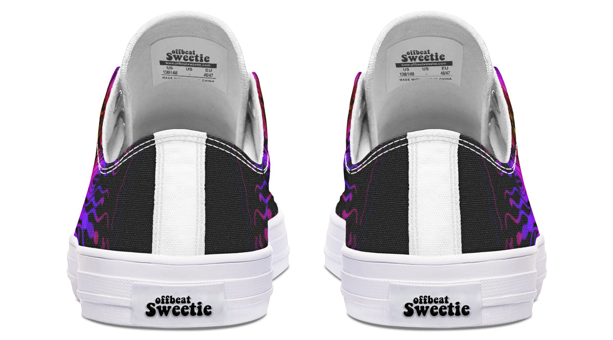 Purple Haze Mandala Low Tops - Offbeat Sweetie