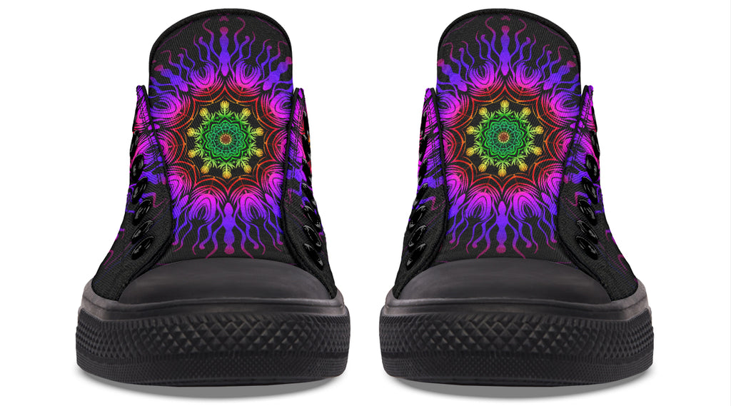Purple Haze Mandala Low Tops (Wide)