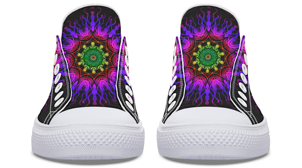 Purple Haze Mandala Low Tops (Wide)