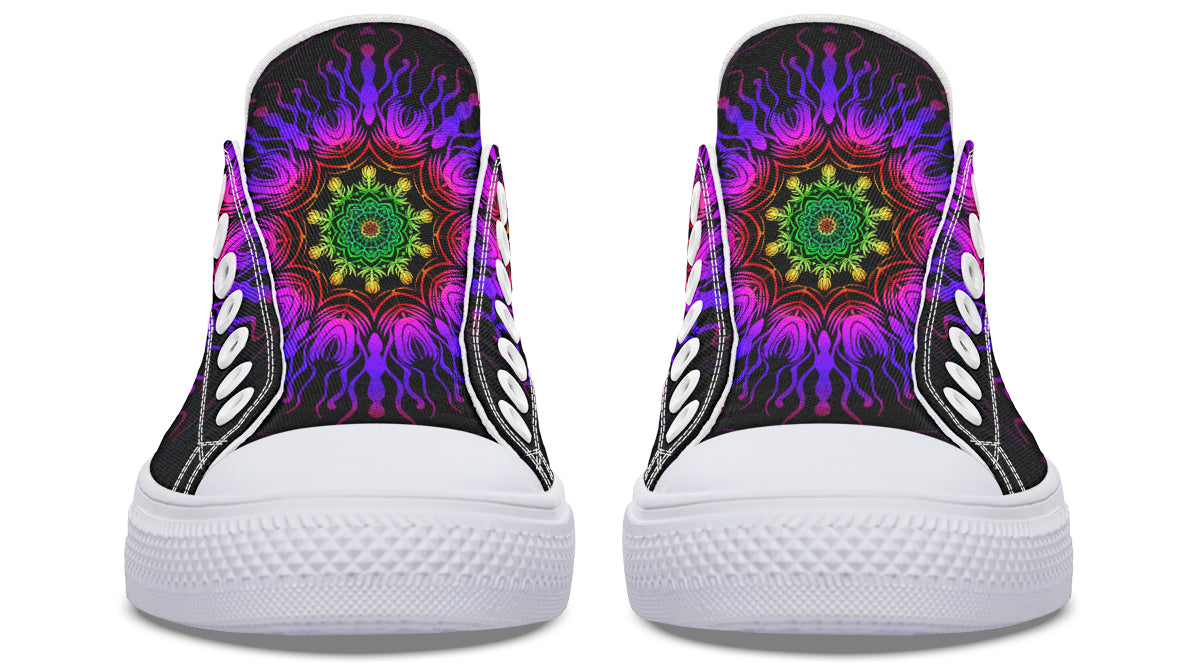 Purple Haze Mandala Low Tops (Wide)