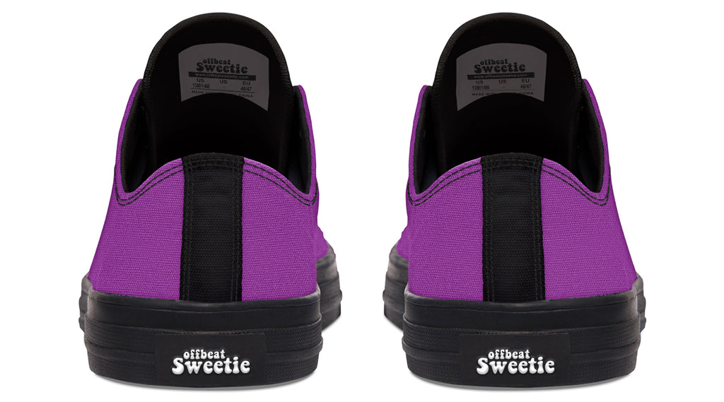 Purple Reign Low Tops - Offbeat Sweetie