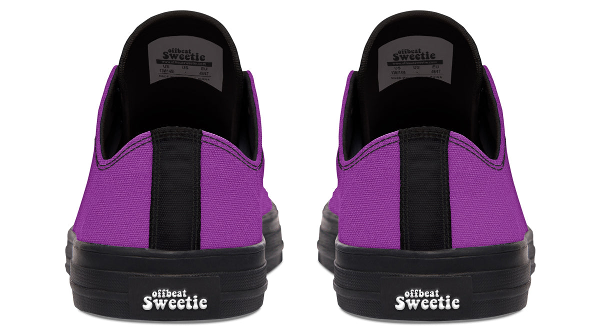 Purple Reign Low Tops - Offbeat Sweetie