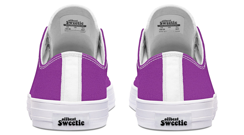 Purple Reign Low Tops - Offbeat Sweetie