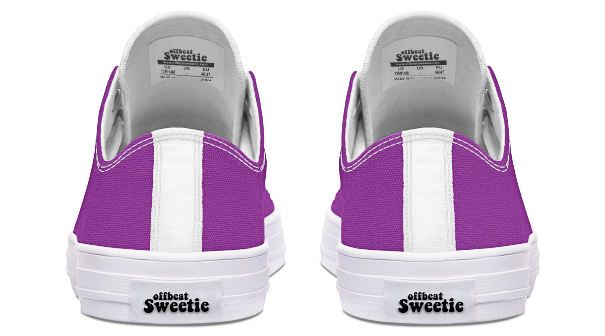 Purple Reign Low Tops - Offbeat Sweetie