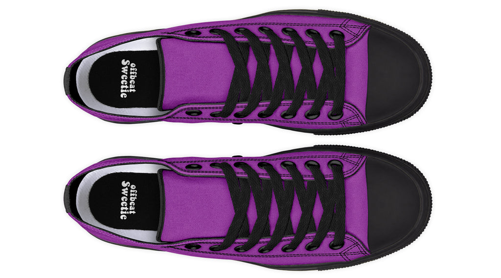 Purple Reign Low Tops - Offbeat Sweetie