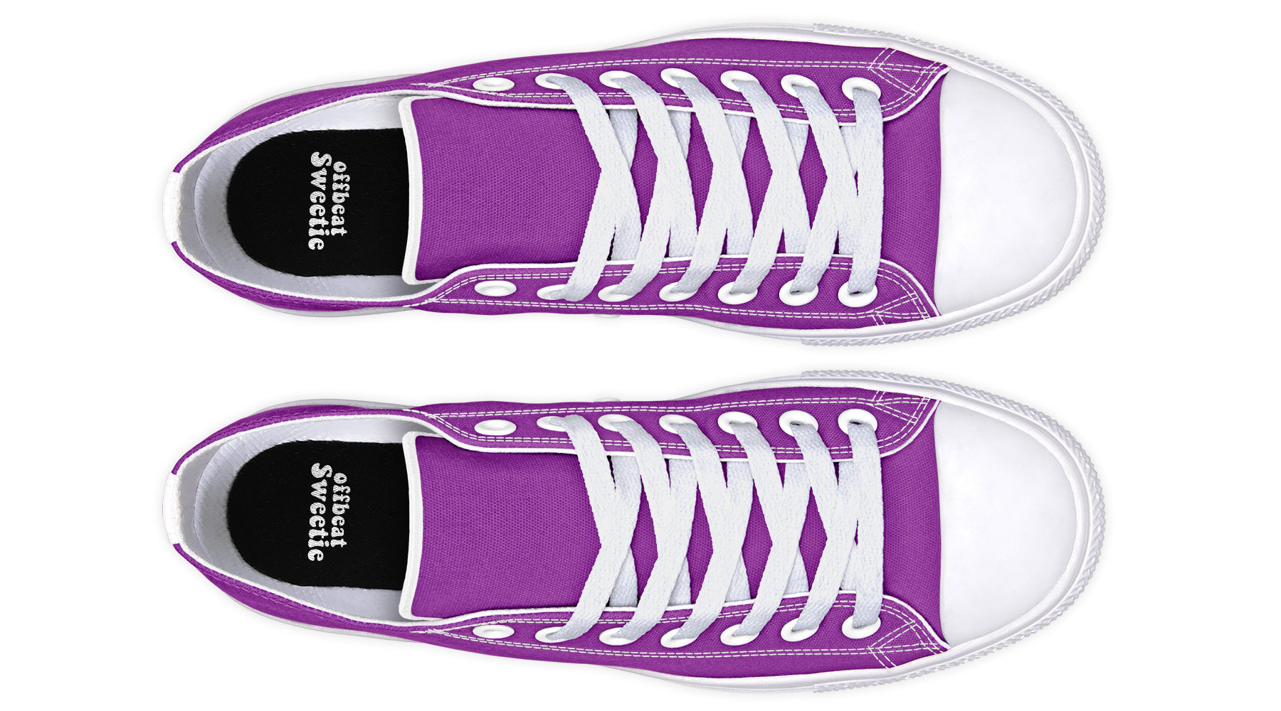 Purple Reign Low Tops - Offbeat Sweetie