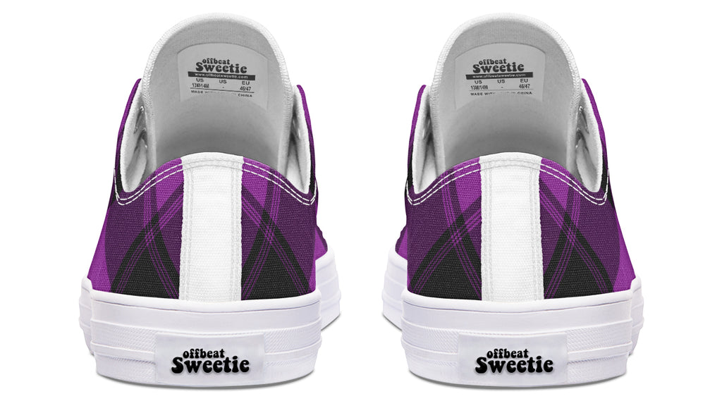 Purple Reign Plaid Low Tops