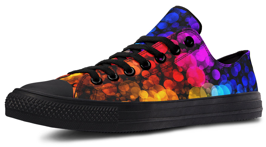 Rainbow Bubbles Low Tops - Offbeat Sweetie