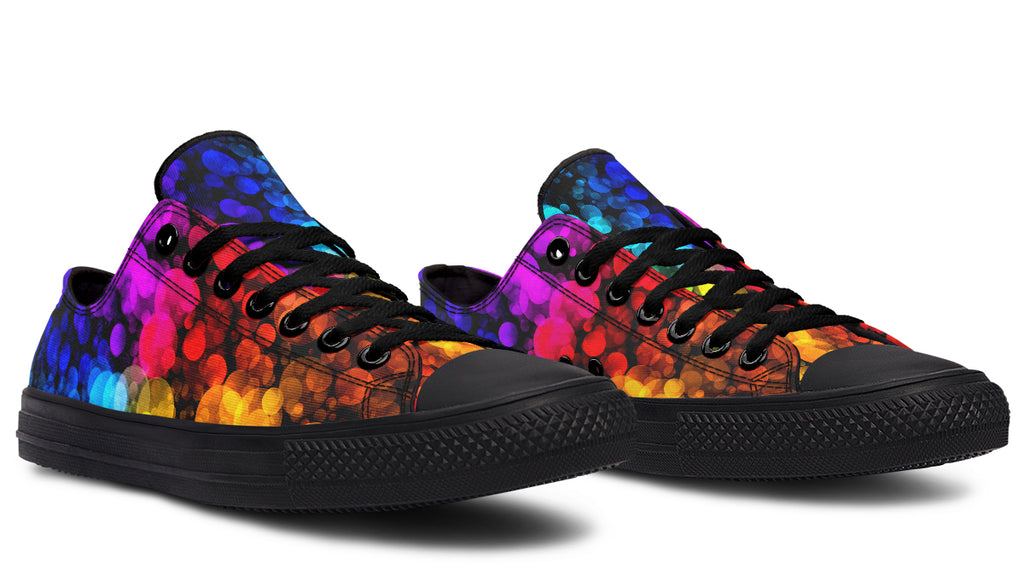 Rainbow Bubbles Low Tops - Offbeat Sweetie