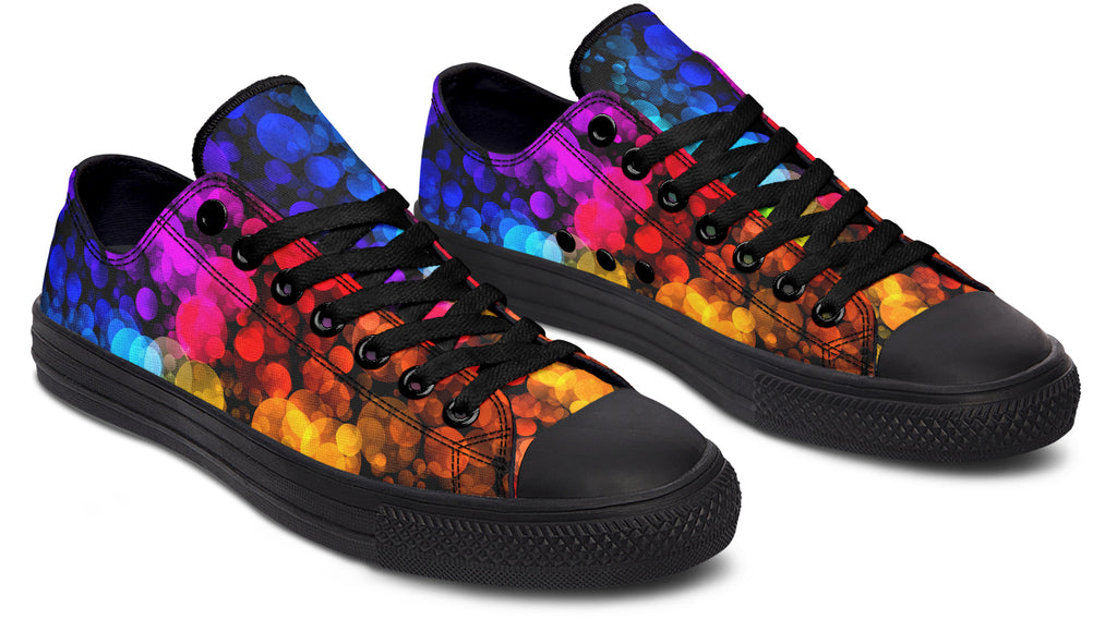 Rainbow Bubbles Low Tops - Offbeat Sweetie